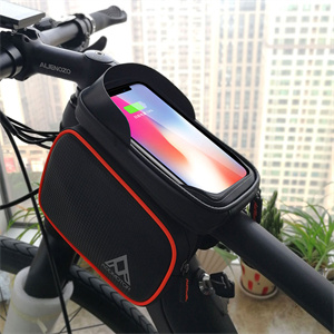 Addmotor Cell Phone Holder Bag with Sun Visor and clear high sensitivity TPU touch screen