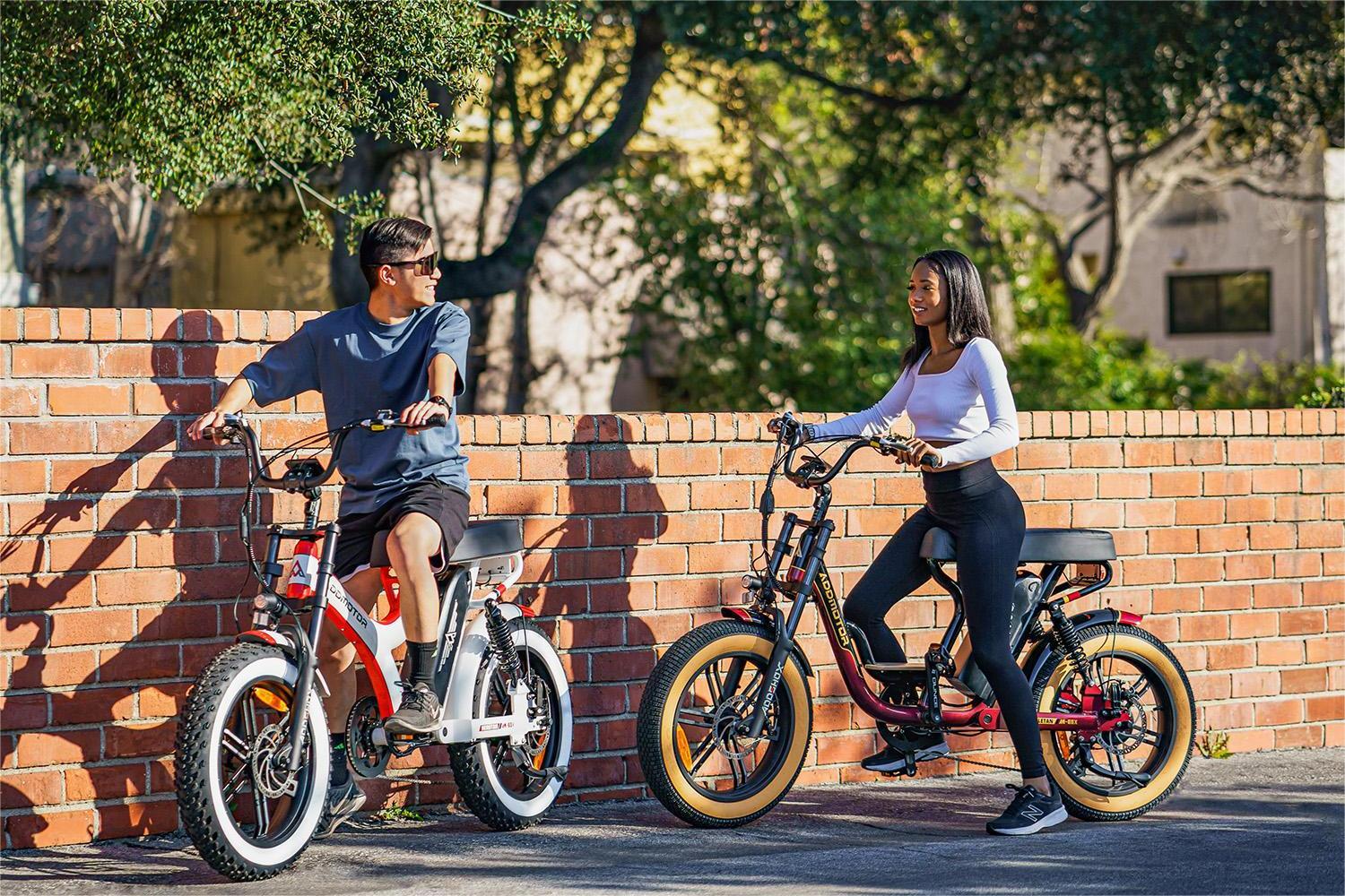HEROTAN M-65X Electric Moped Bicycle For Adults Ride 