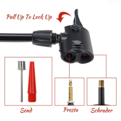 Ebike Tiny Bike Pump 120psi pressure gauge