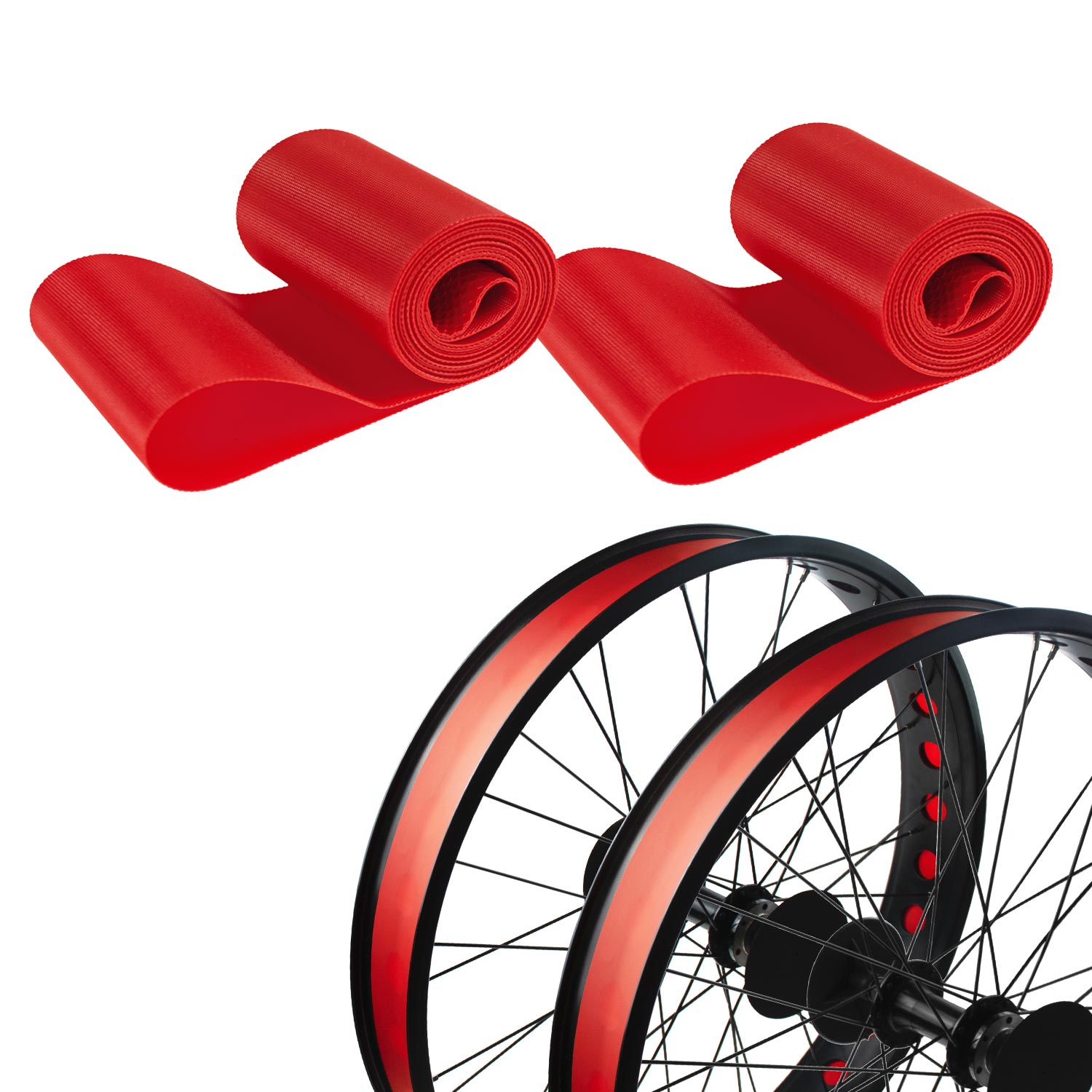 Rim Strip Inner Tube Protector 26inch Red