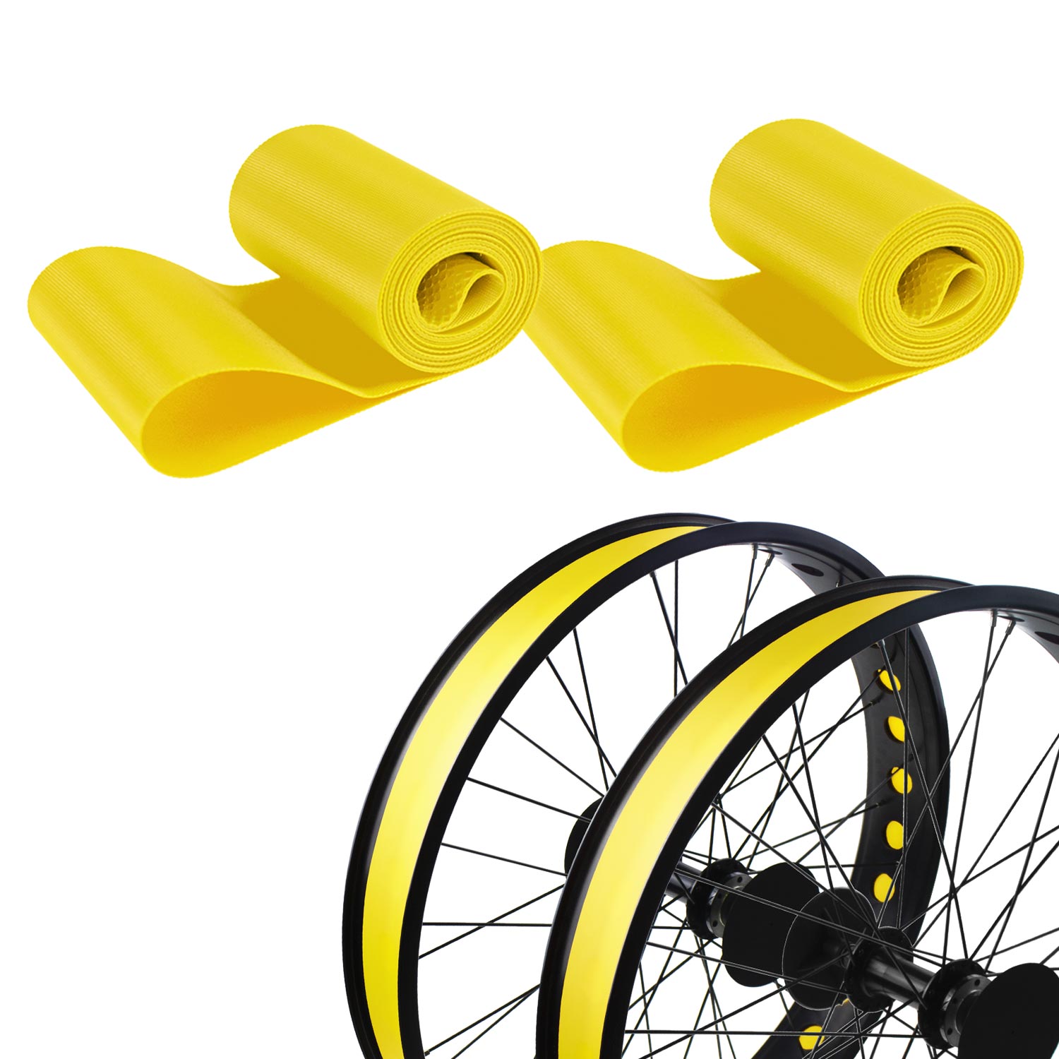 Rim Strip Inner Tube Protector 20inch Yellow