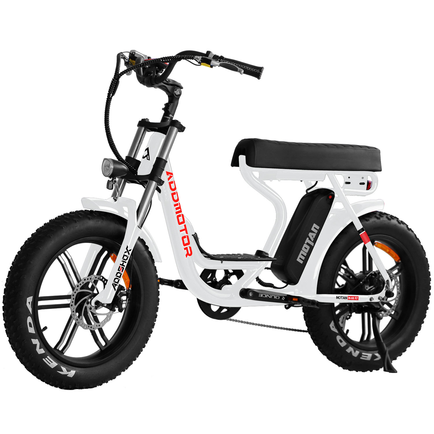 M-66 R7 Cruiser E-Bike Pearl White