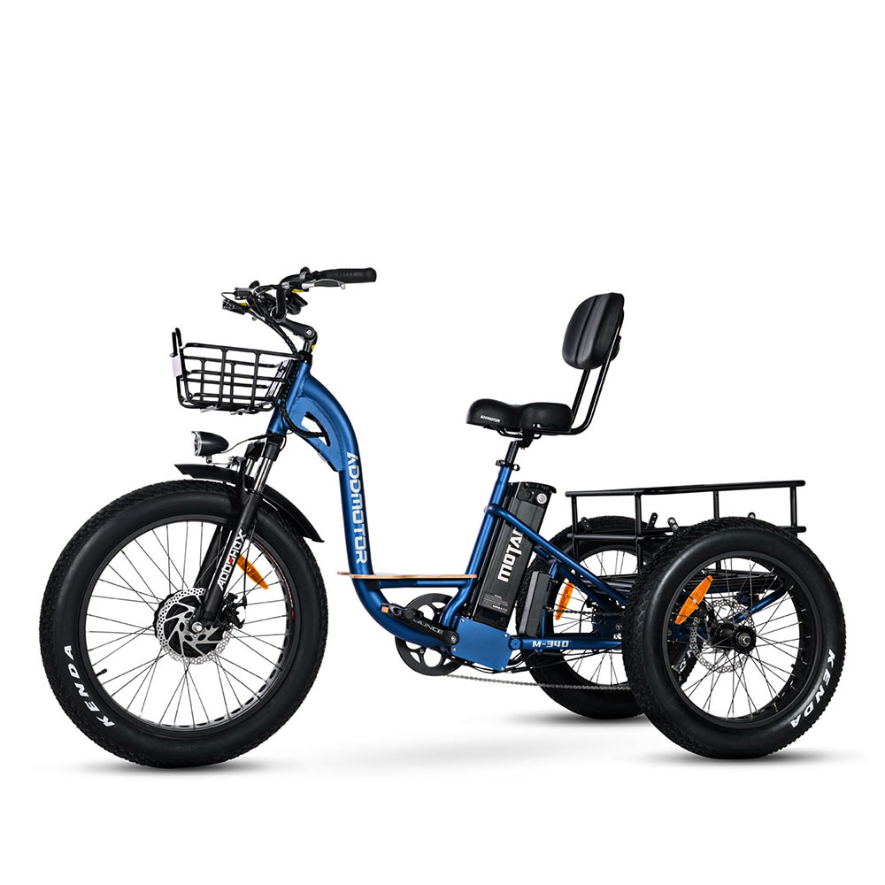 M-340 Electric Fat Trike Neptune Blue