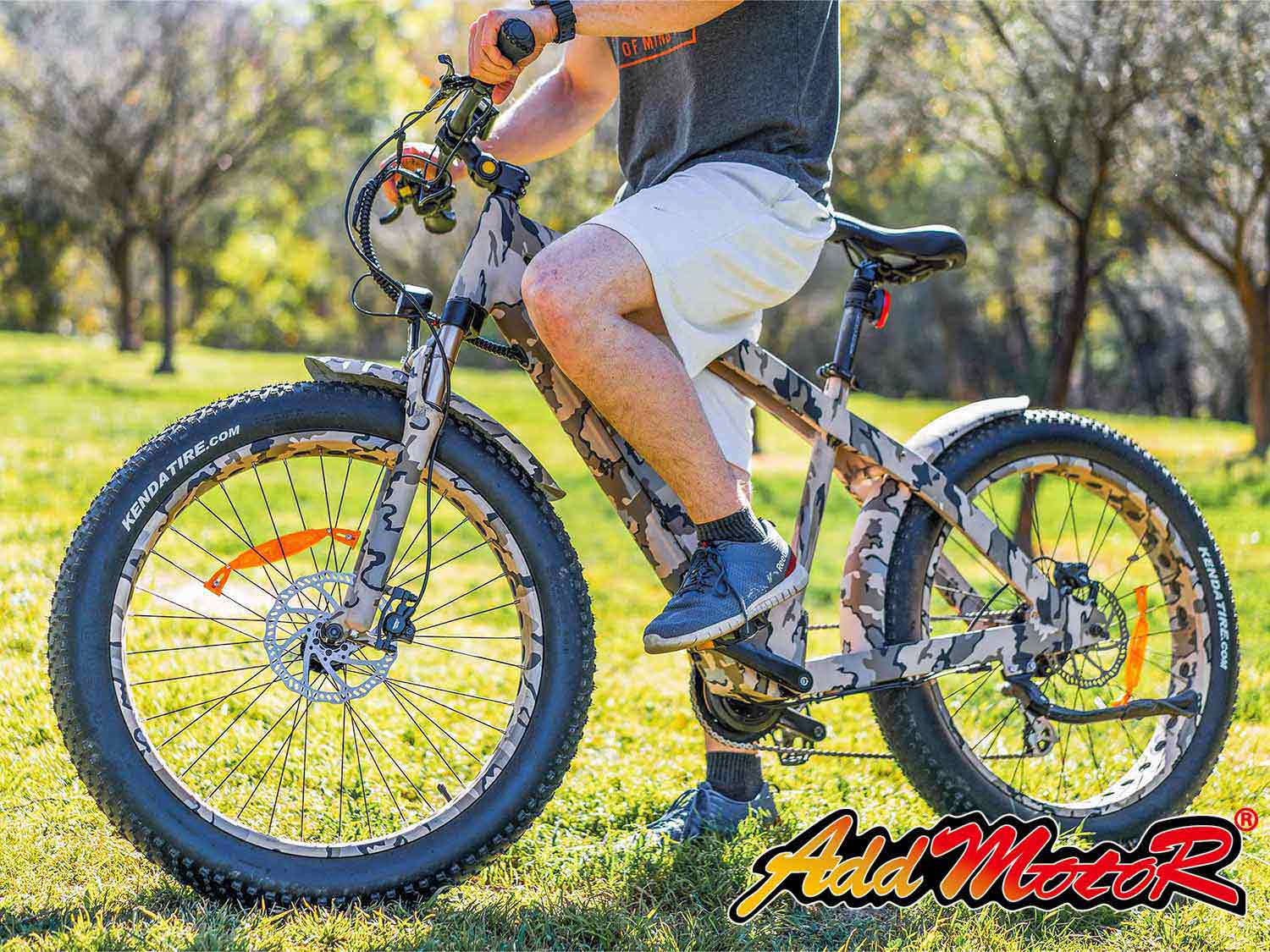 Wildtan M-5600 fat tire electric bike in camo