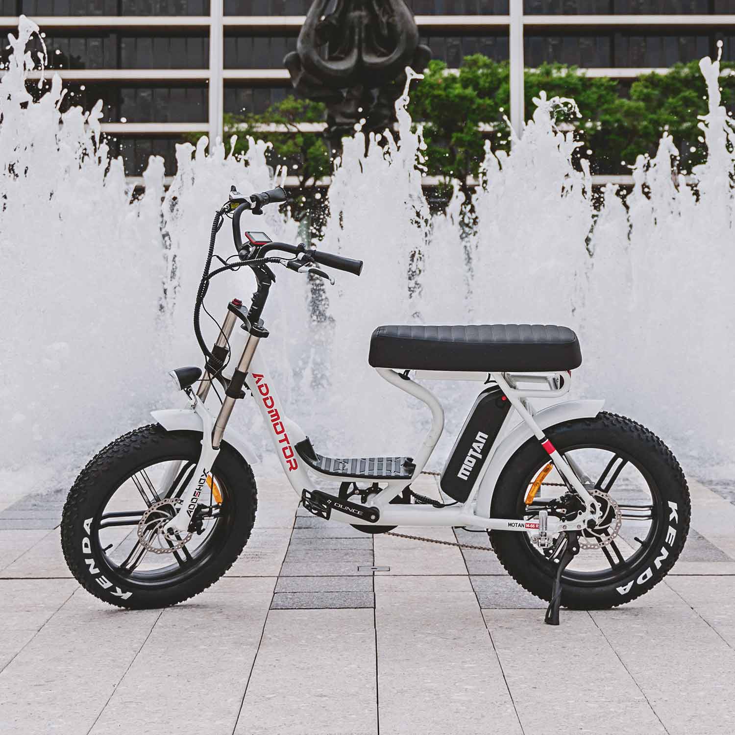 M-66 Electric Bike with Long Range In White