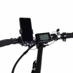 Whole view of the Multifunctional Phone Holder For Bicycle Mounted on the Handlebar