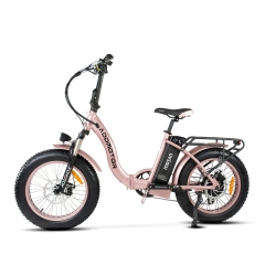 MOTAN M-140 P7 Folding Electric Bike - Rose Gold - Left
