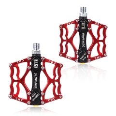 Pedals with Pattern in red