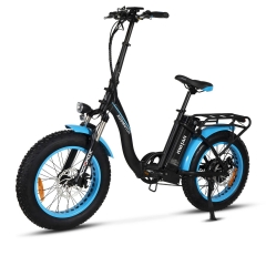 MOTAN M-140 P7 Folding Electric Bike - Blue
