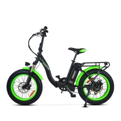 MOTAN M-140 P7 Folding Electric Bike - Black - Left