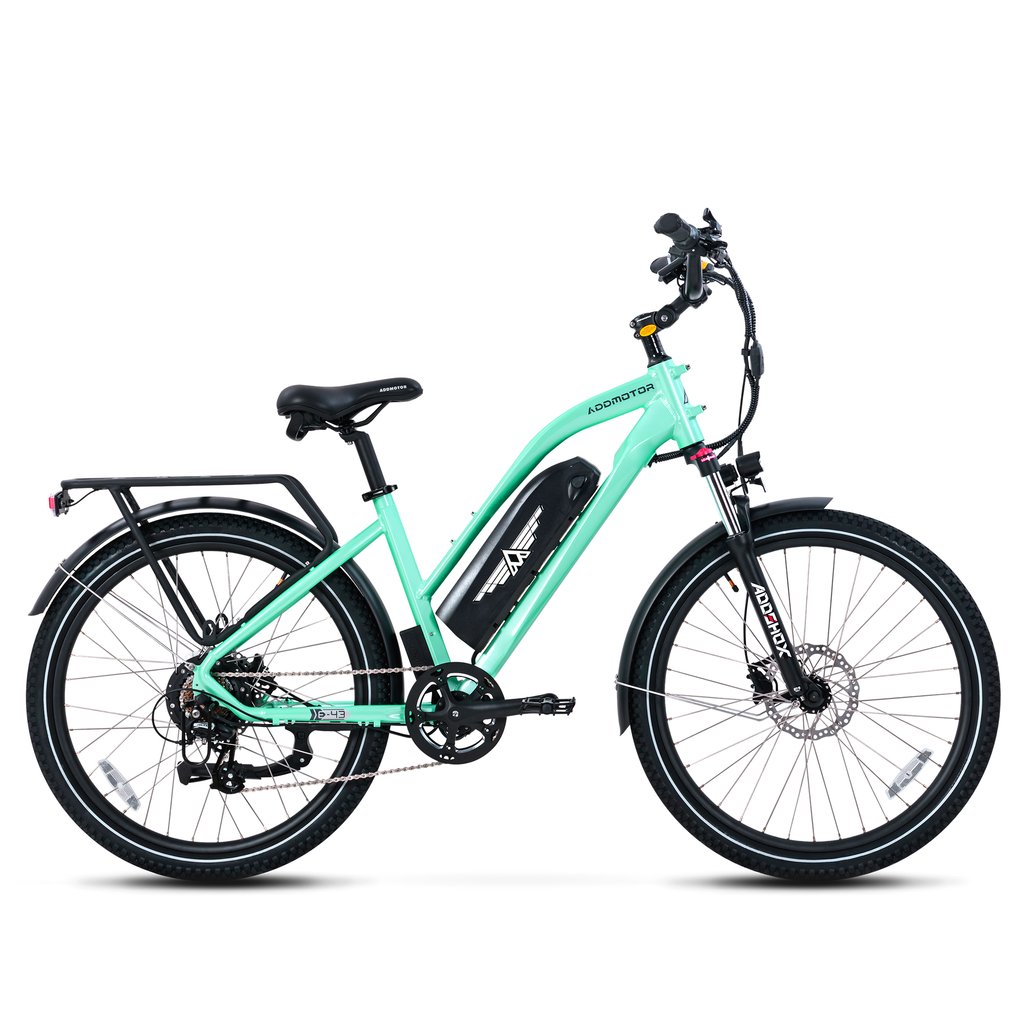 E-43 CITYPRO ELECTRIC BIKE Cyan