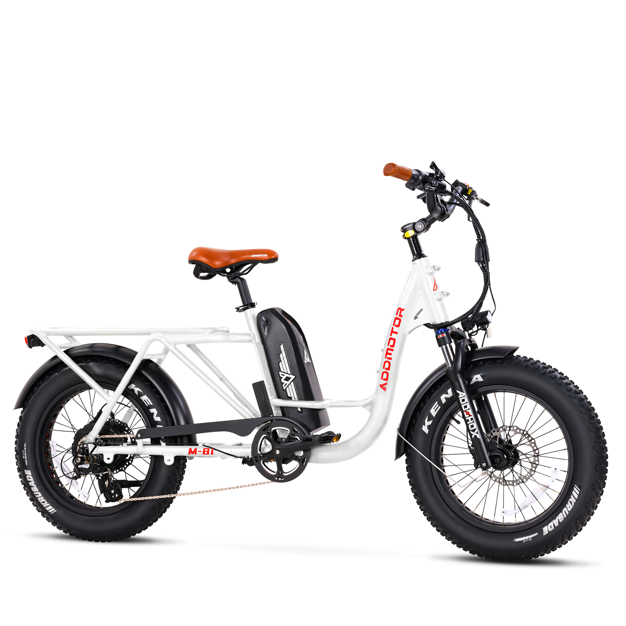 Addmotor GAROOTAN M-81 Electric Cargo Bike Step thru Long Range Cargo Electric Bike with 20Ah Battery-image-M-81-SW