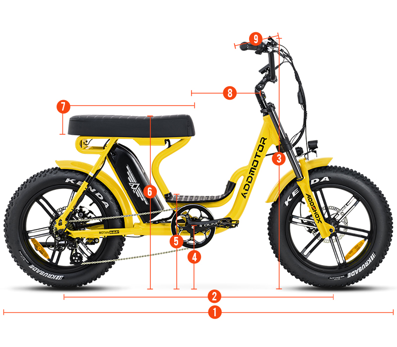 m-66-r7 cruiser ebike measurement