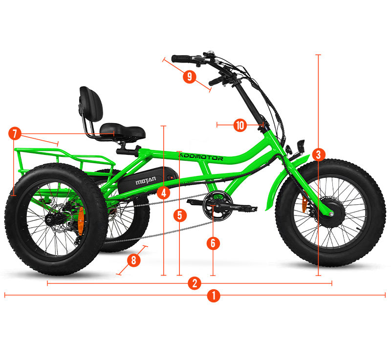 Semi Recumbent Electric Trike 