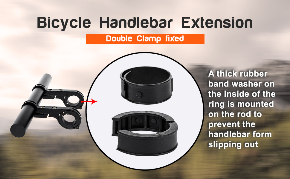 Bicycle Handlebar Extension (Double Clamped Fixed)