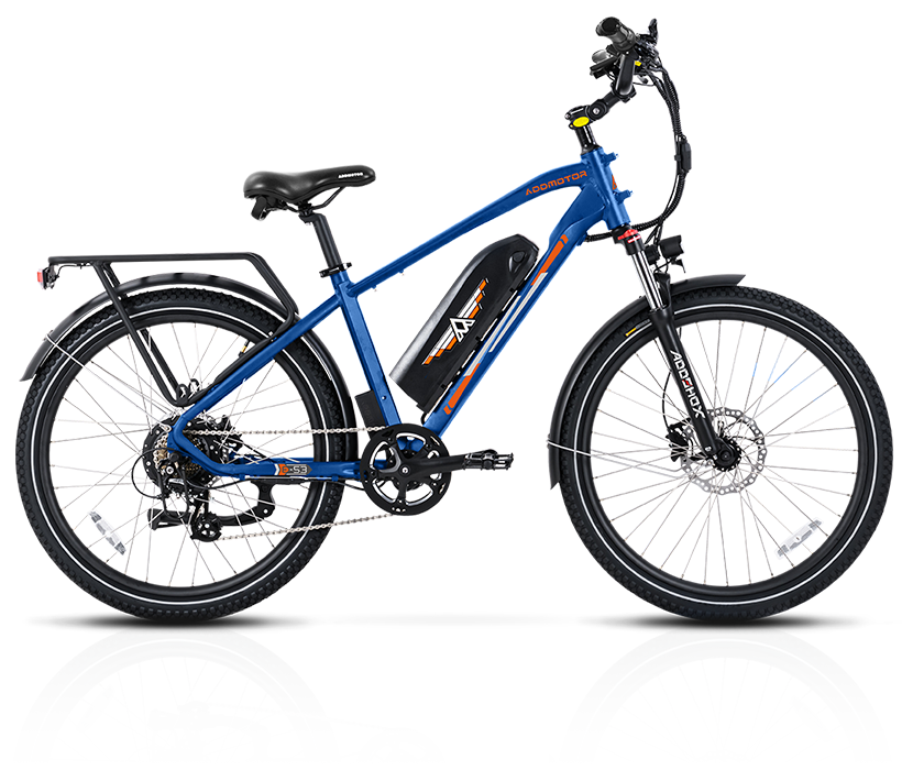 Neptune Blue Citypro E-53 Long Range Commute Adult Two Wheel Ebike