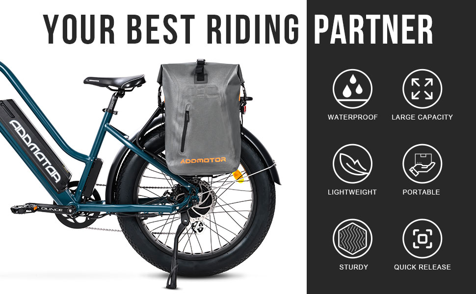 Bicycle Rear Rack Backpack Bag Your best riding partner