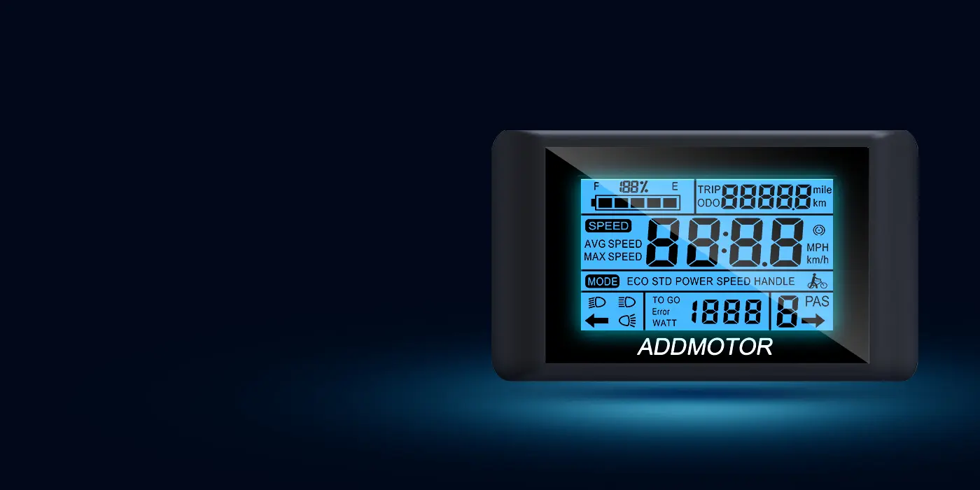 feature of Addmotor LCD Display of arisetan II M-360 2024 etrike