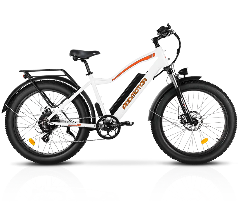 Addmotor M-550 All Terrain Fat Tire Electric Bike in white