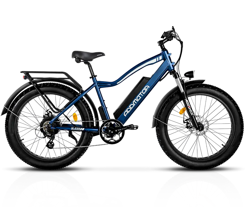 Addmotor M-550 All Terrain Fat Tire Electric Bike in blue