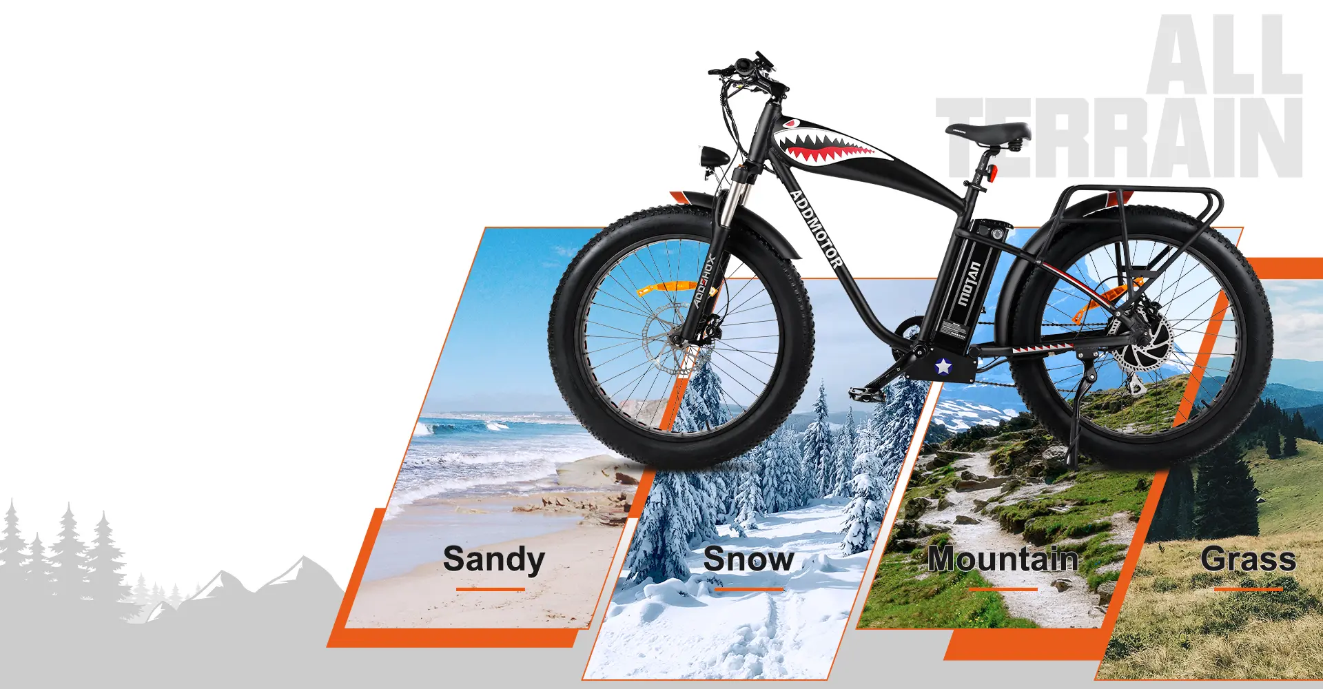 All Terrain Fat Tire Ebike