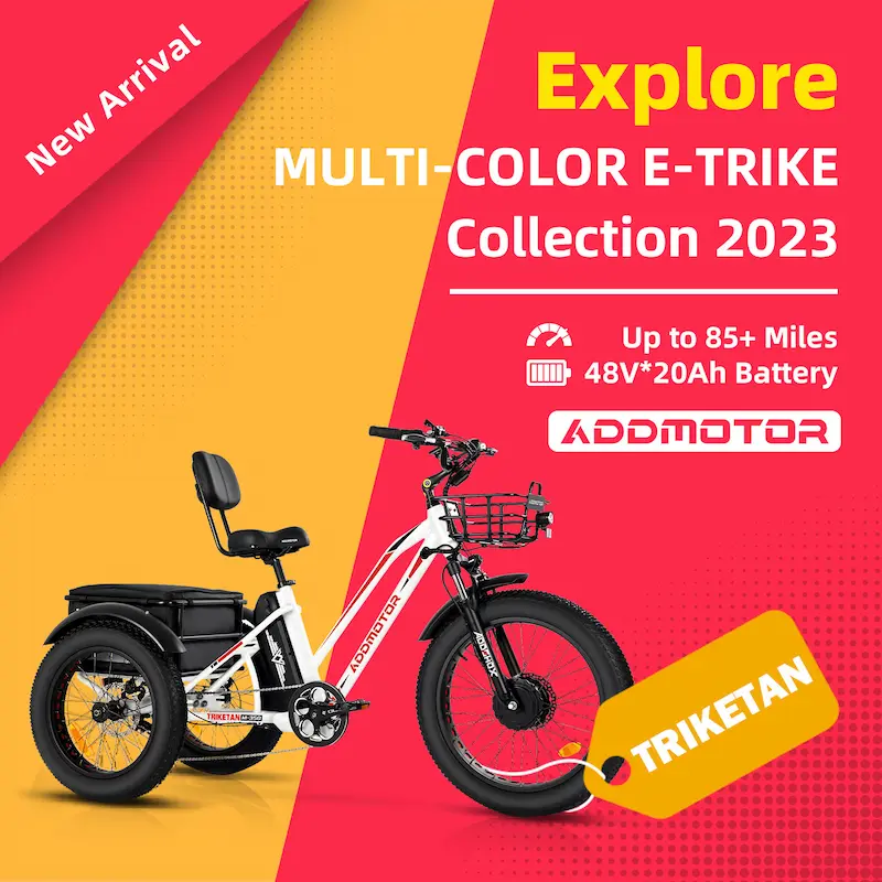 Triketan M-350 Electric Tricycle In White