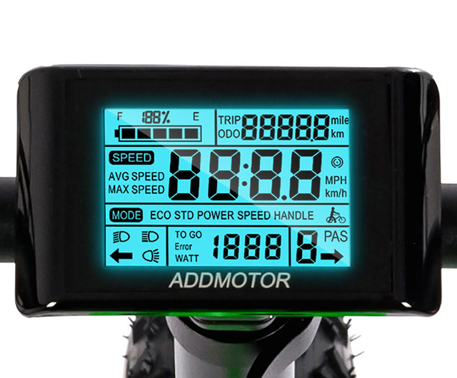 feature of LCD Display with USB port of arisetan II M-360 2024 etrike