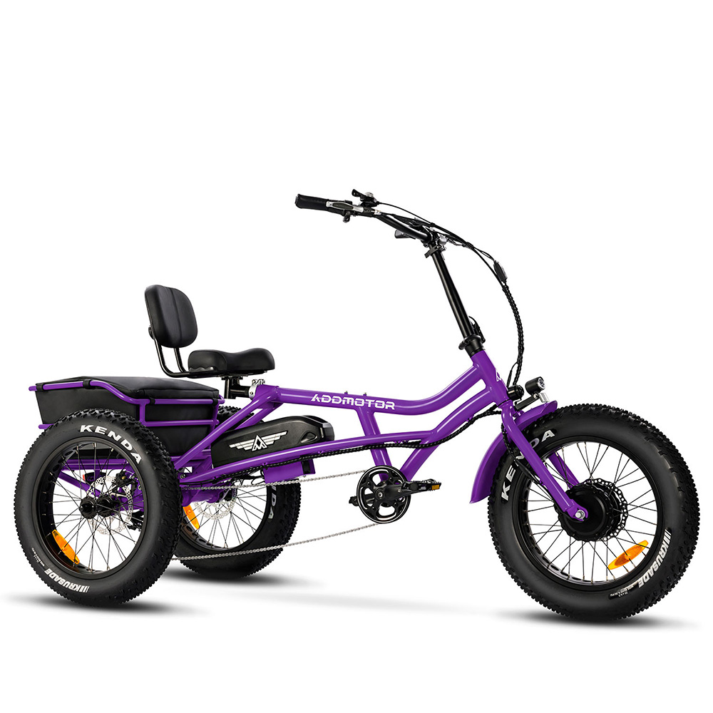 M-360 Adult Semi-Recumbent Electric Trike 2023 Purple