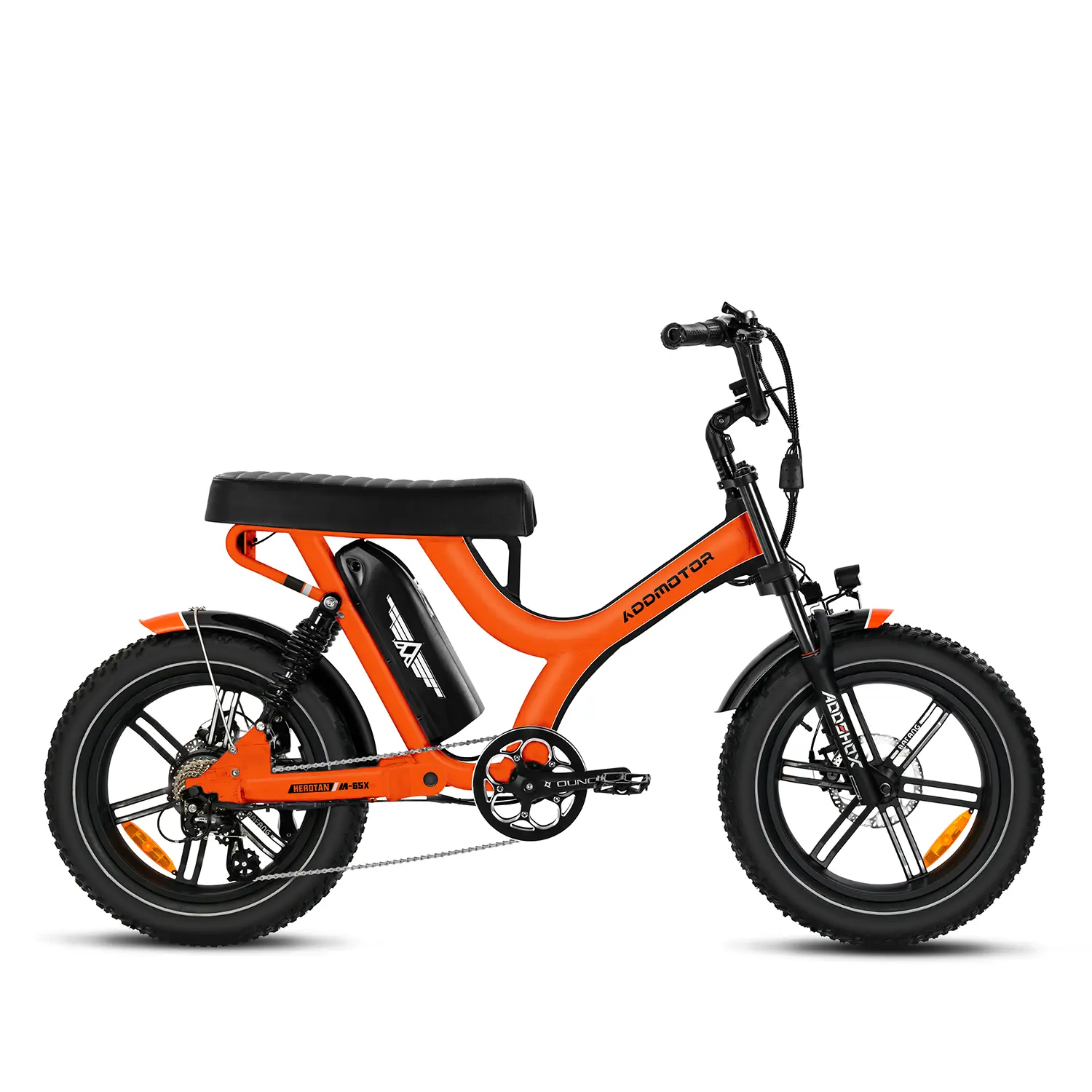 Addmotor HEROTAN M-65X Cruiser Electric Bike, 48V20Ah Long Range Battery up to 105+ Miles per Charge£¬EB 2.0 Samsung (21700-5000mah), Orange