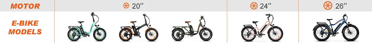 ADDMOTOR Rear Hub Electric Bike 750W Motor fits these Addmotor bikes