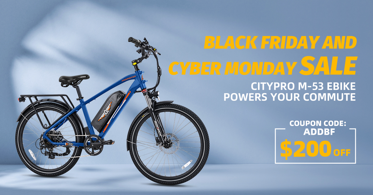 Citypro E-53 Long Range Urban Electric Bike In Blue