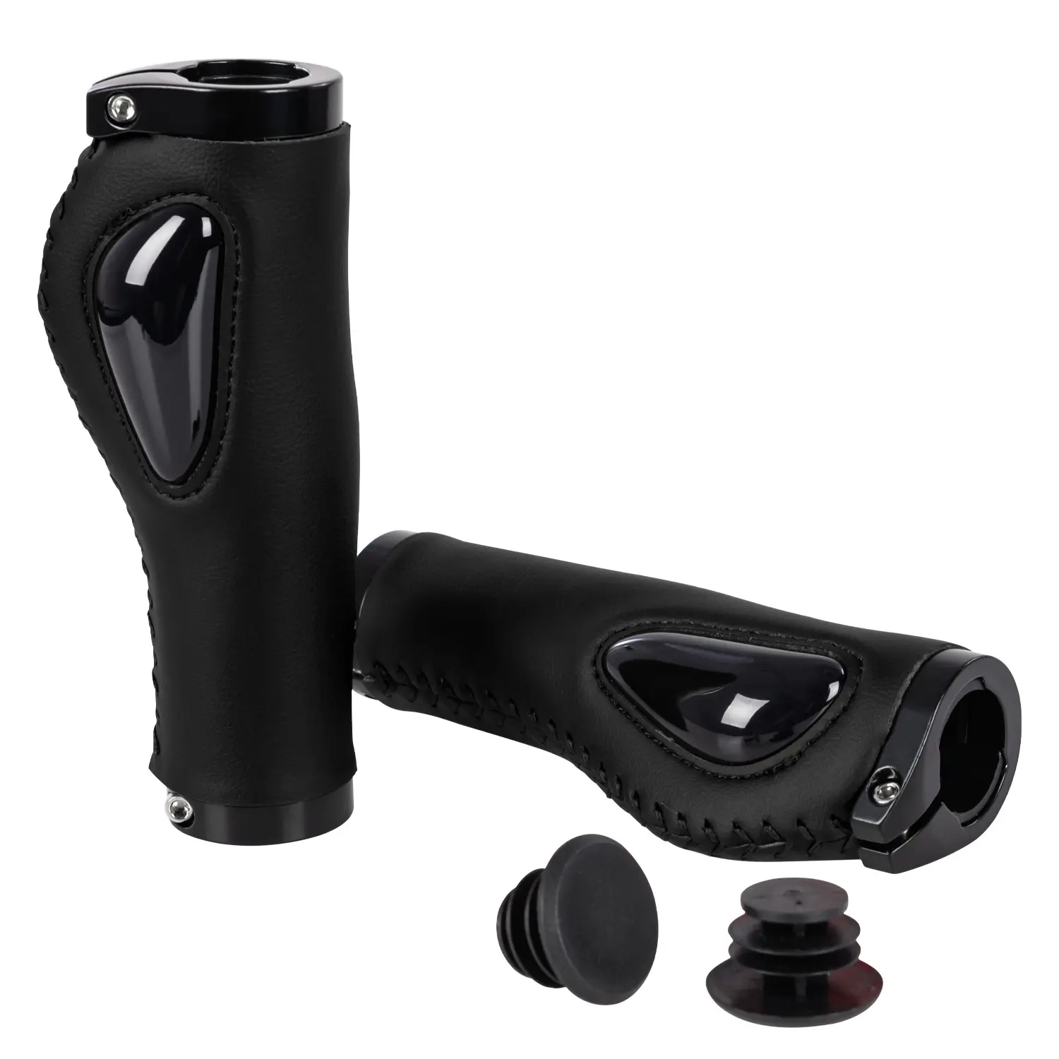 Handlebar Grips for MTB and More - Quick Installation, Comfortable, Durable PVC Rubber, Ideal for Various Bikes