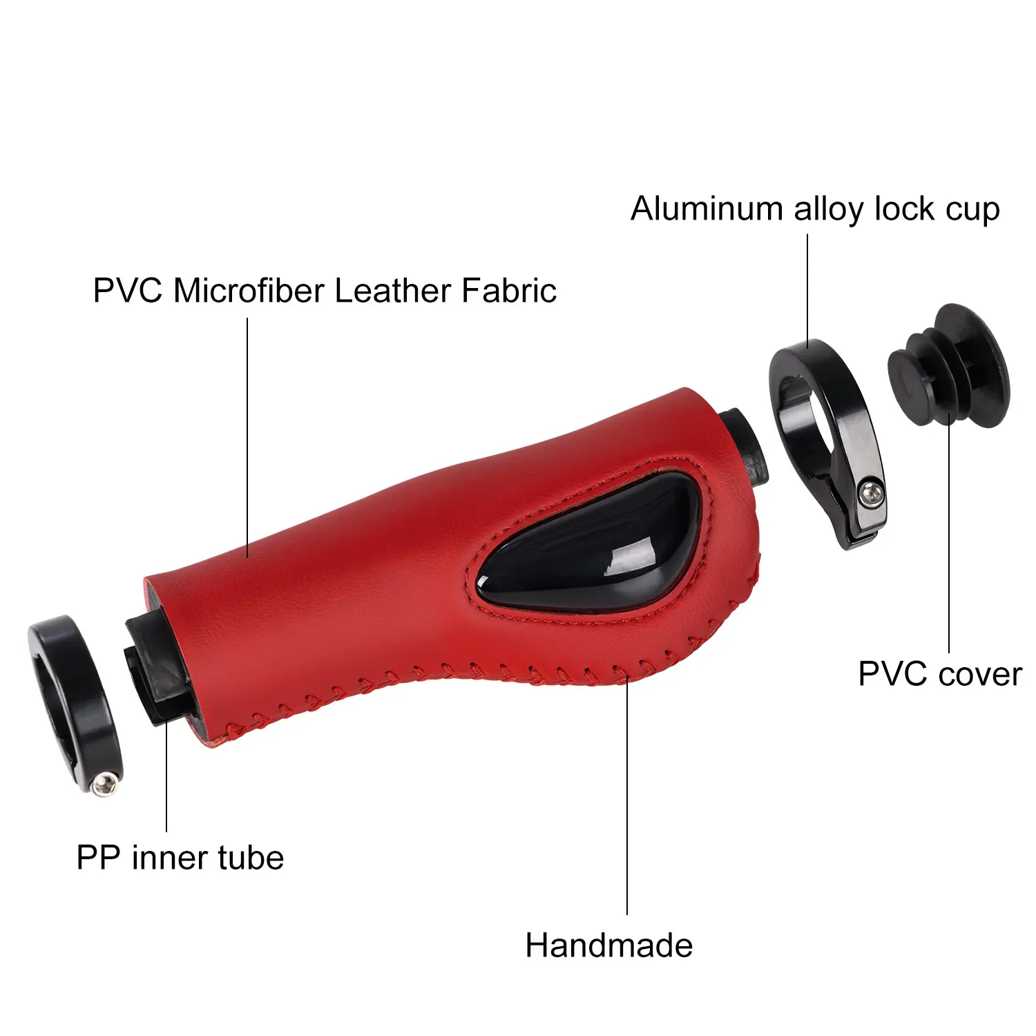 Versatile Bicycle Handlebar Grips - Wide Application, Easy Install, Durable, Comfortable Anti-Vibration Material