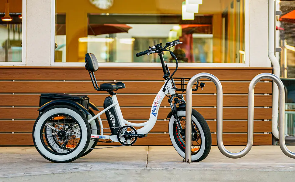 Grandtan M-340 Electric Fat Tire Trike In White