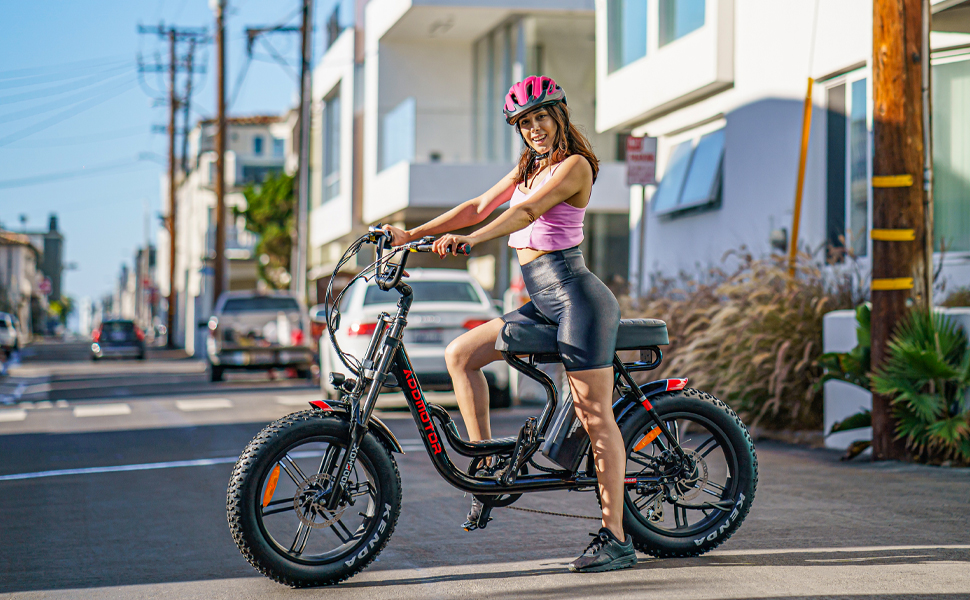 M-66 R7 Moped Electric Bike Black