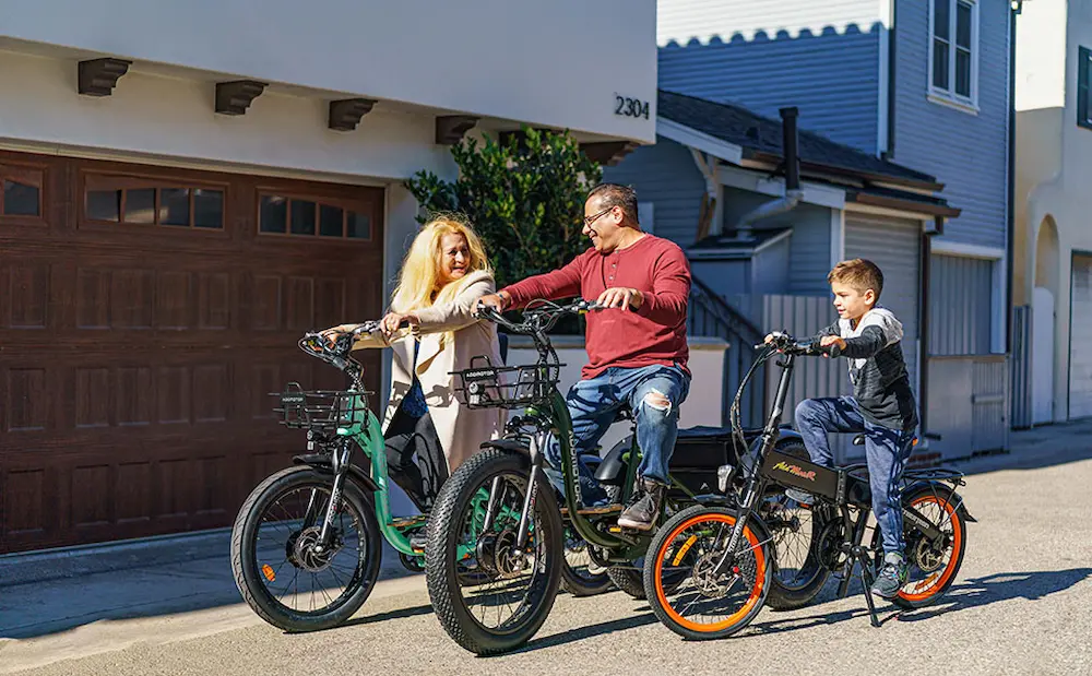 Grandtan M-340 Electric Trikes for Adult In Army Green