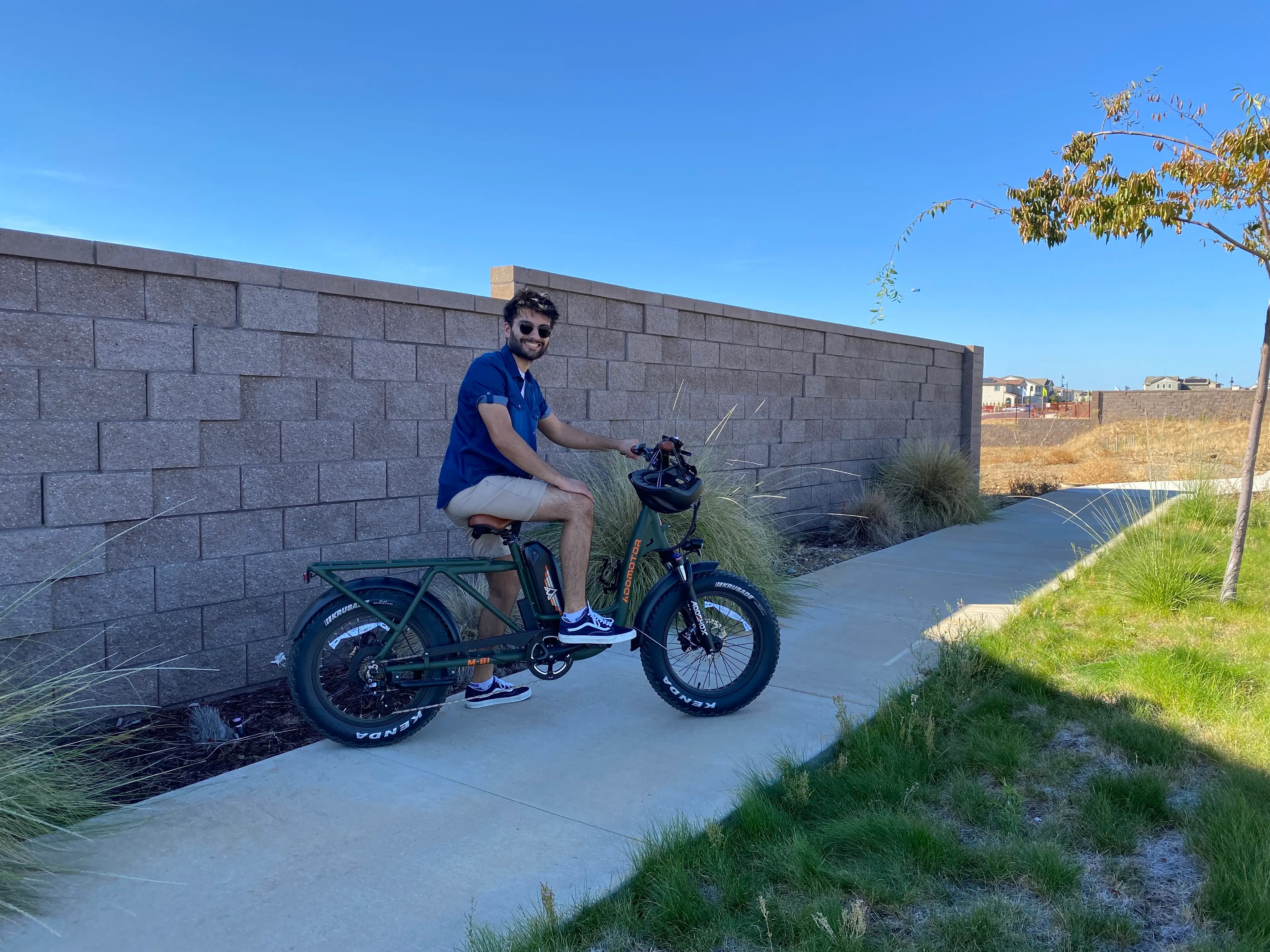 M-81 Step-thru Fat Tire Cargo Electric Bike