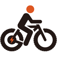 icon of man riding on a bike 