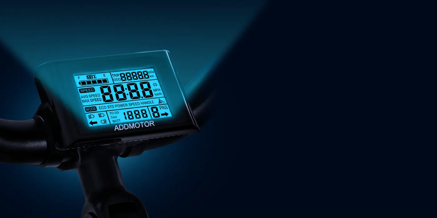 cruiser ebike chopptan m70 5 inch lcd display