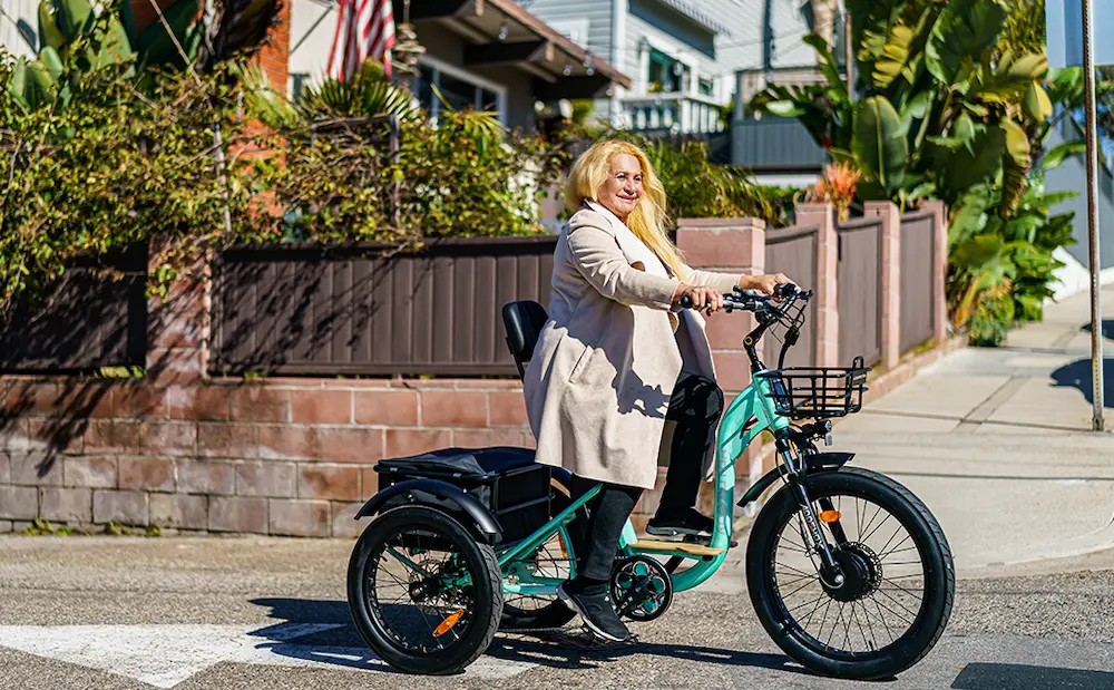 Grandtan M-340 Electric Tricycle for Adults Cyan Green