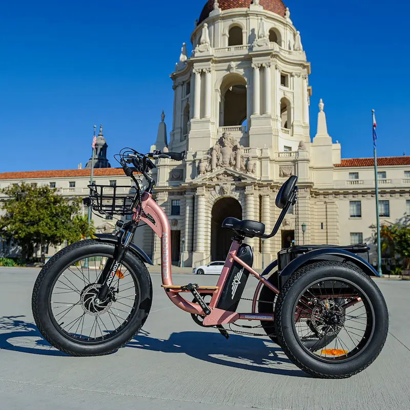 Grandtan M-340 Electric Trikes for Adult In Rose Gold