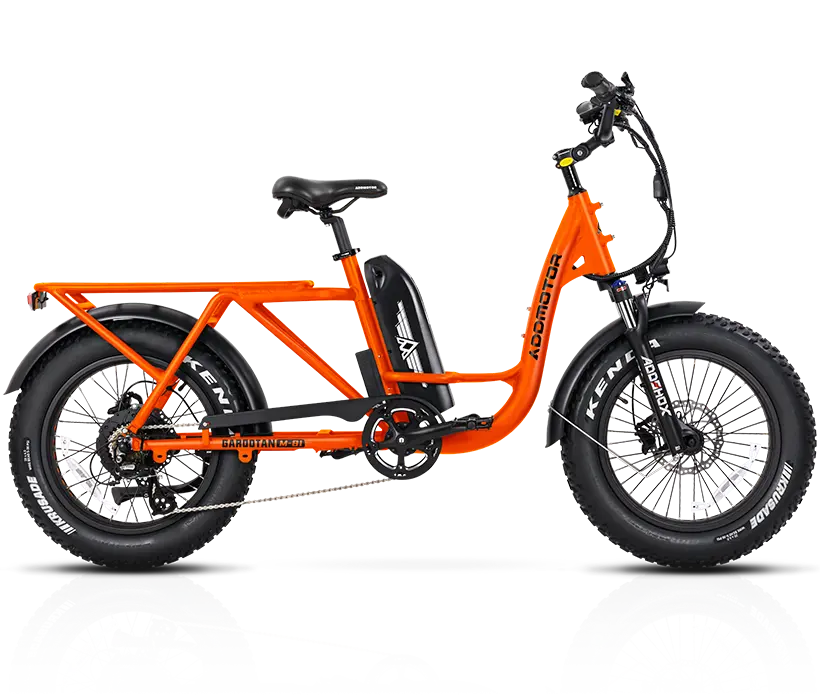 organge m-81 Step-thru Cargo Electric Bike