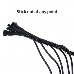 Quality ADDMOTOR Spiral Wrap - Durable PE Material, Adjustable Length, Ideal for Cord Management on Ebikes, Chargers, Desktops, Phones, Bags, TVs, and Beyond