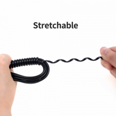 ADDMOTOR Spiral Wrap - Made from Durable PE Material, Cut to Desired Length, Great for Organizing Cables on Ebikes, Chargers, Desktops, Phones, Bags, TVs, and More