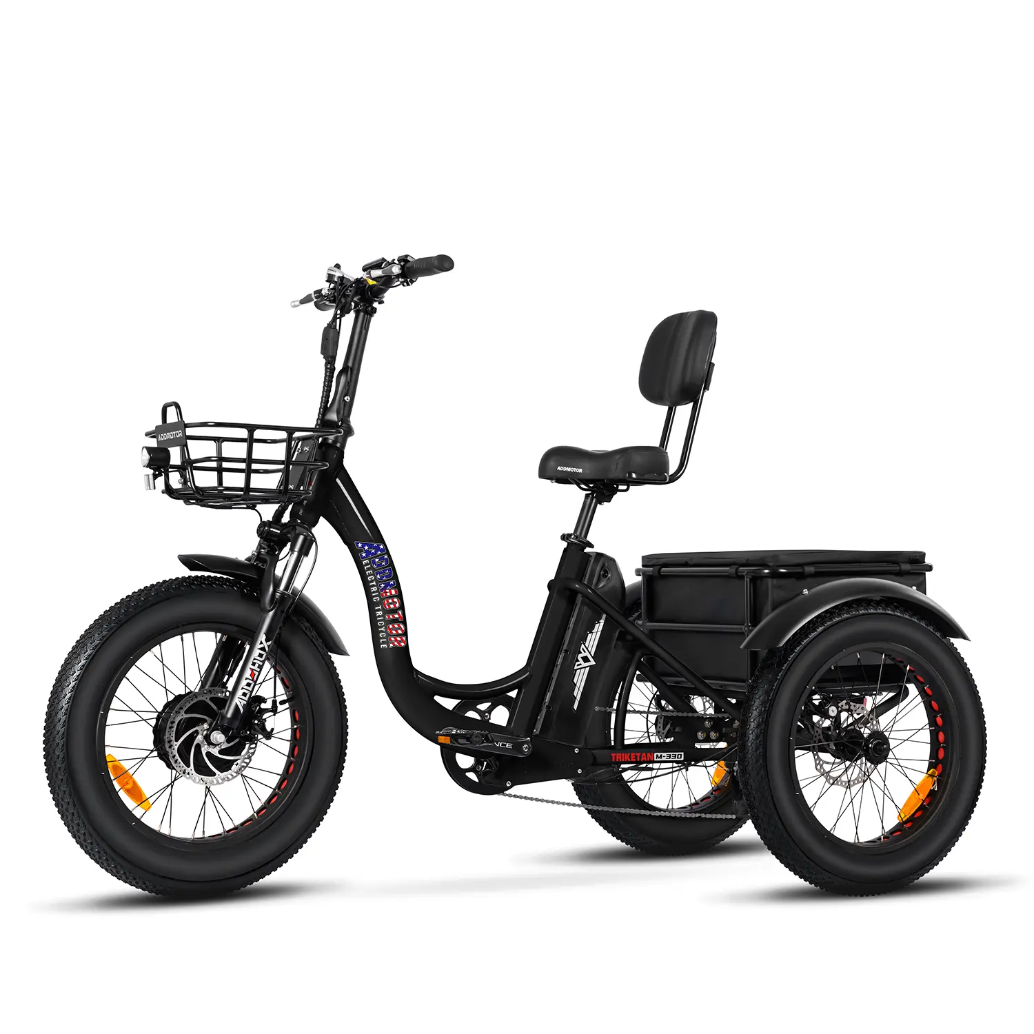 M-330 P7 Electric Fat Trike 2023 Black