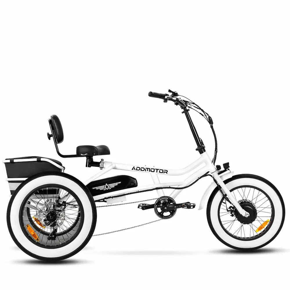 EB3670-20 M-360 Adult Semi-Recumbent Electric Trike 2023 Whi sku EB3670-20