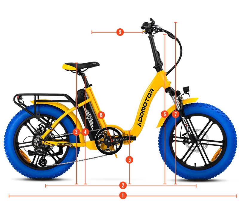 Foldable Bike Blue 16 Inch With A Water Bottle Holder