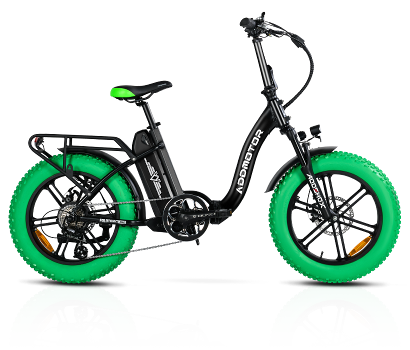 Black FOLDTAN M-140 Addmotor Folding Electric Bike