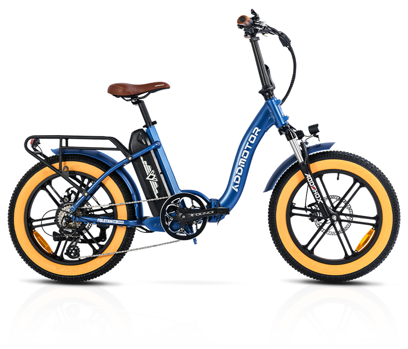 Blue FOLDTAN M-140 Fodable Bicycle