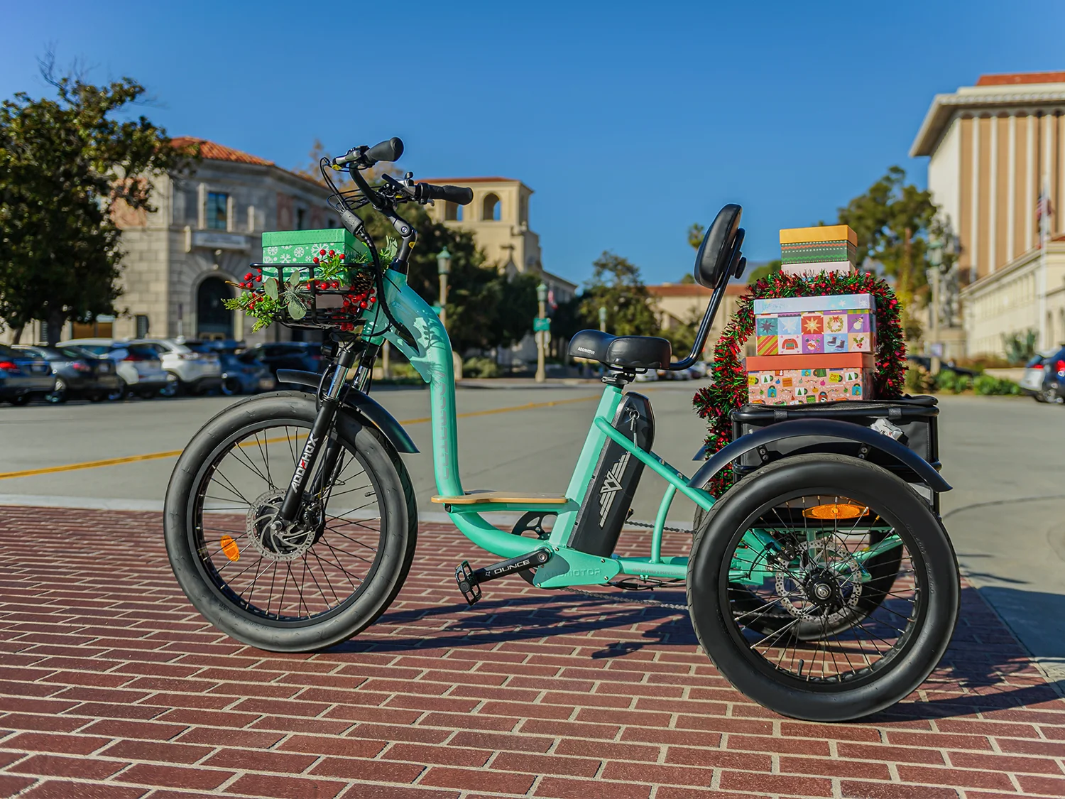 grandtan-city  Electric Tricycle for Adults Cyan Green